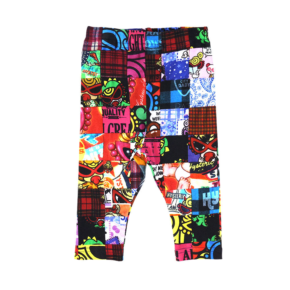 CRAZY QUILT総柄 Viscotex 7分丈レギンス