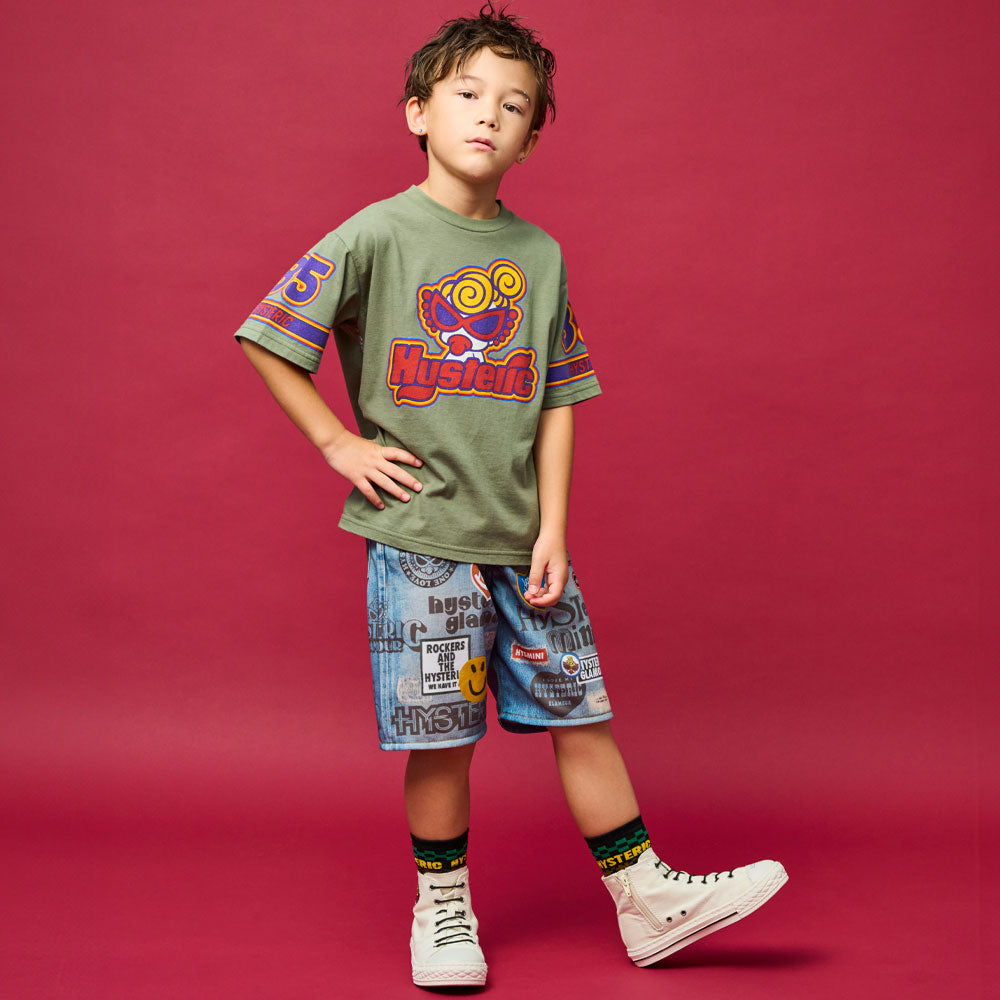 HYSTERIC LOGO Like a denim Viscotex ハーフパンツ