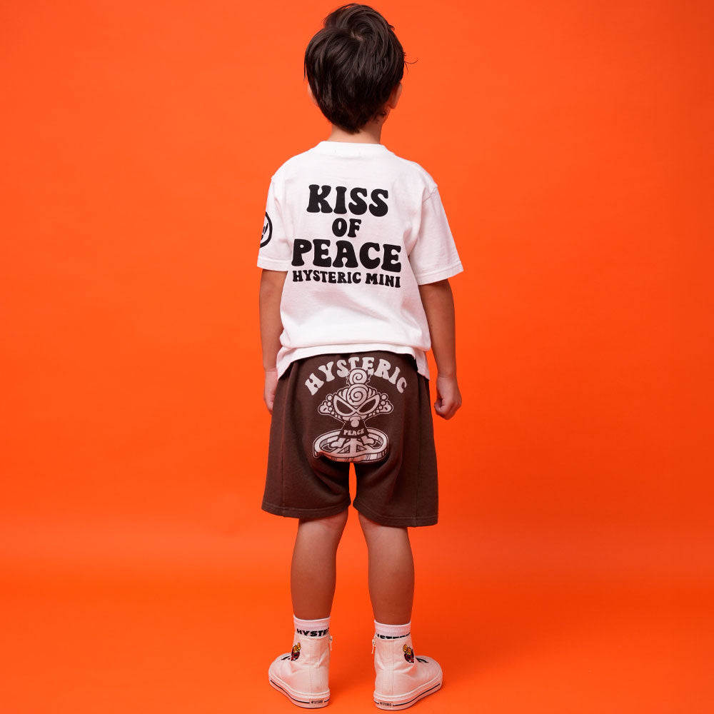 KISS OF PEACE 裏毛ハーフパンツ