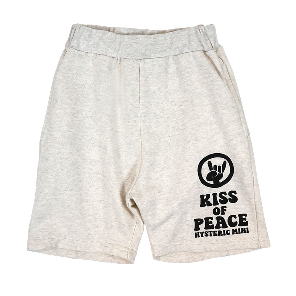 KISS OF PEACE 裏毛ハーフパンツ