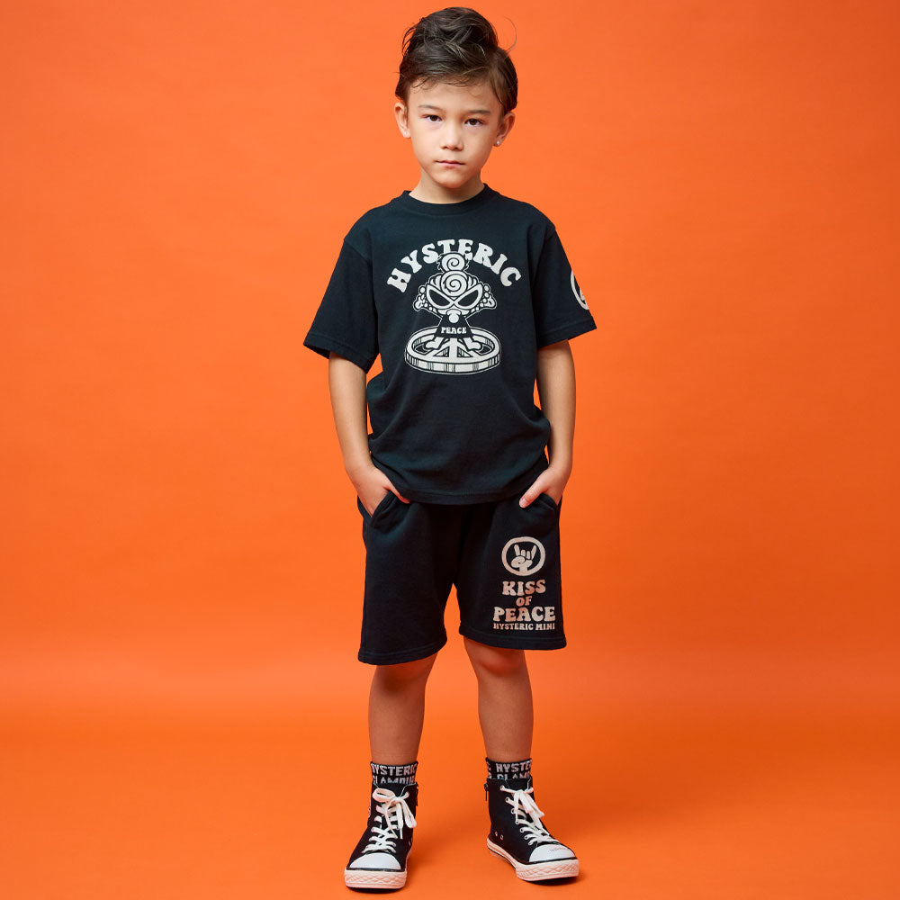 KISS OF PEACE 裏毛ハーフパンツ