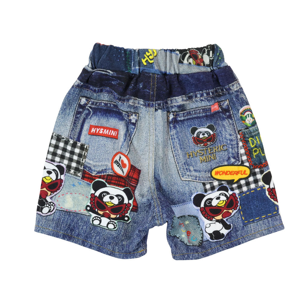 PANDA MINI 裏毛 Like a denim Viscotex ハーフパンツ – Hystericmini