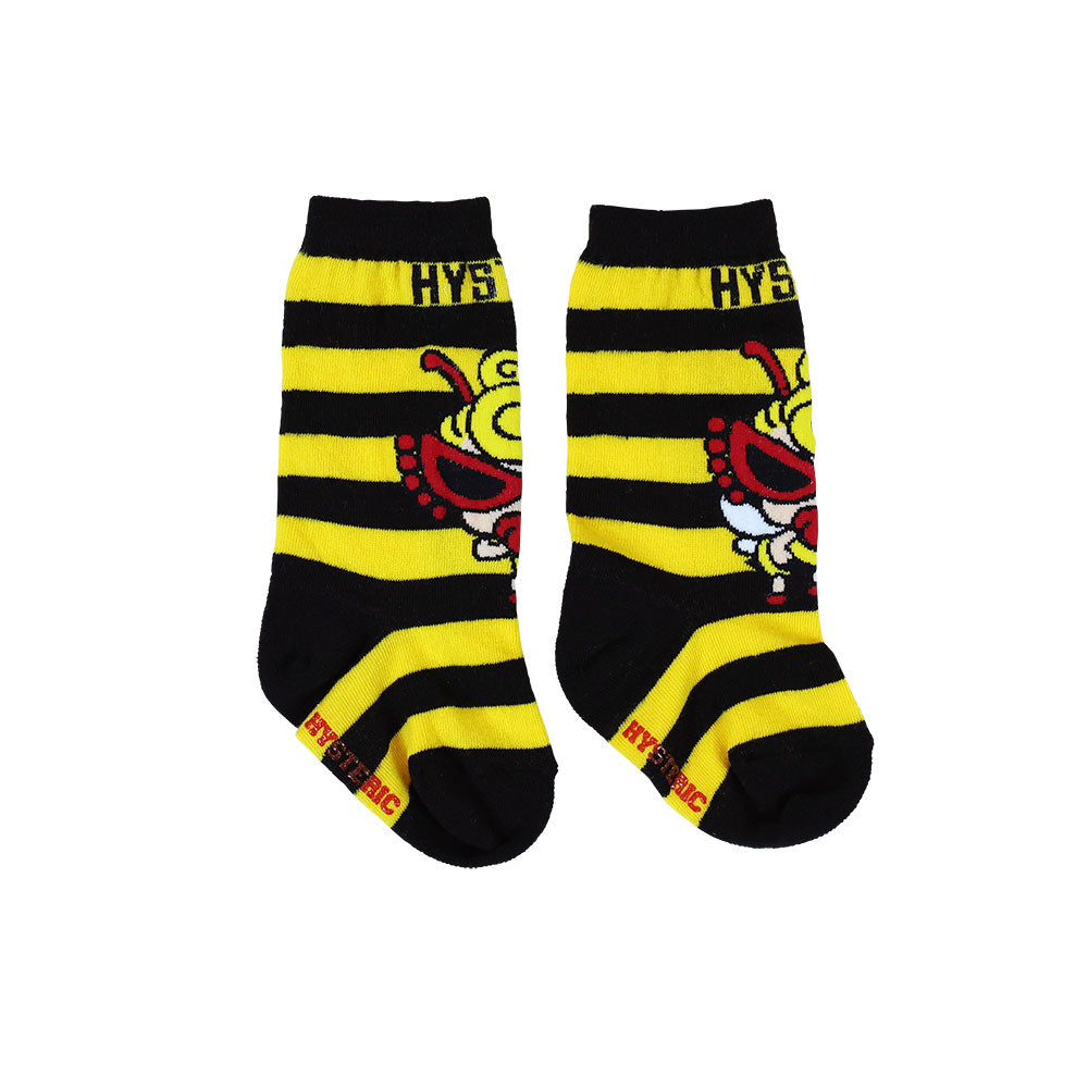 LITTLE BEE ボーダー ベビーハイソックス