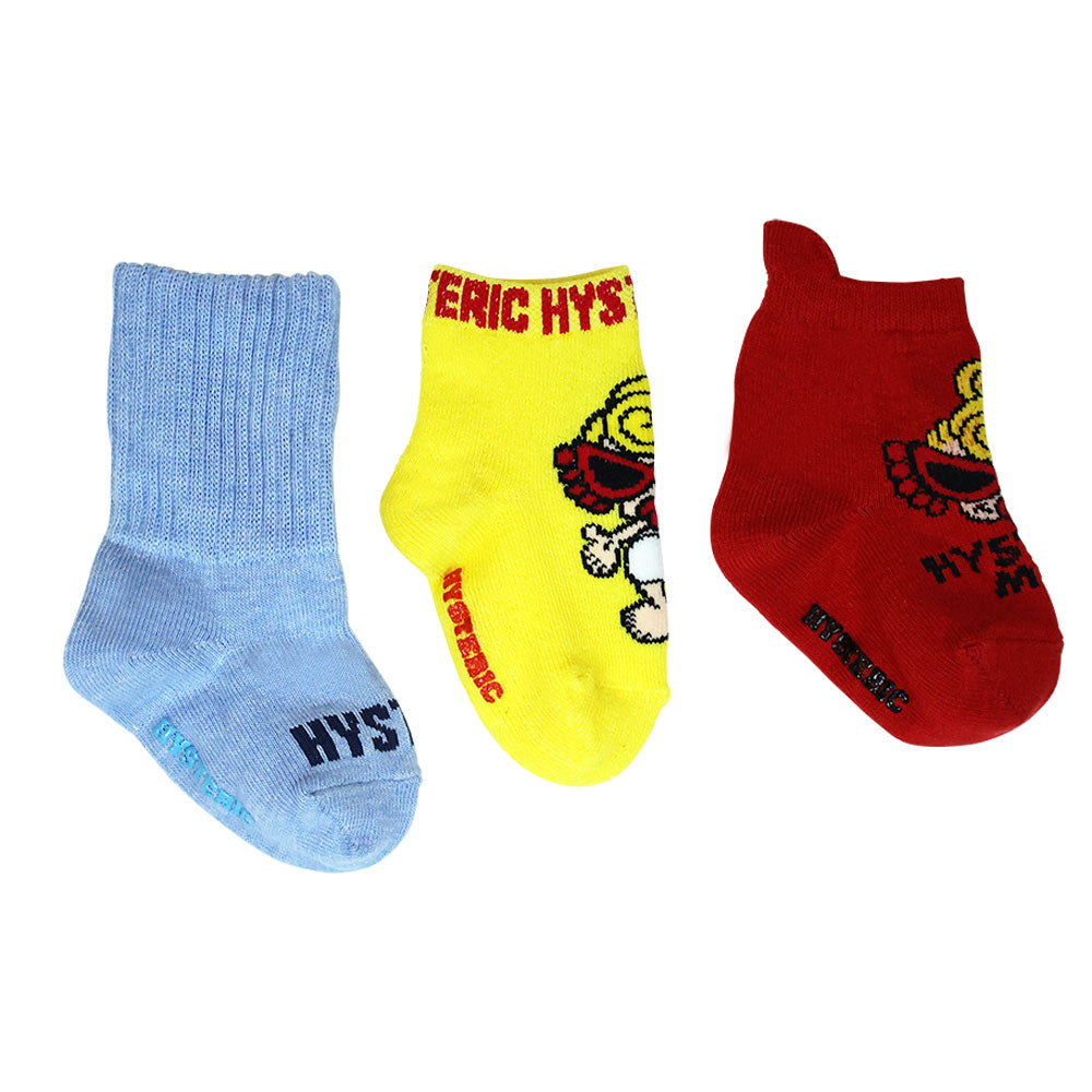 STANDARD MINI FACE ベビー3Pソックス