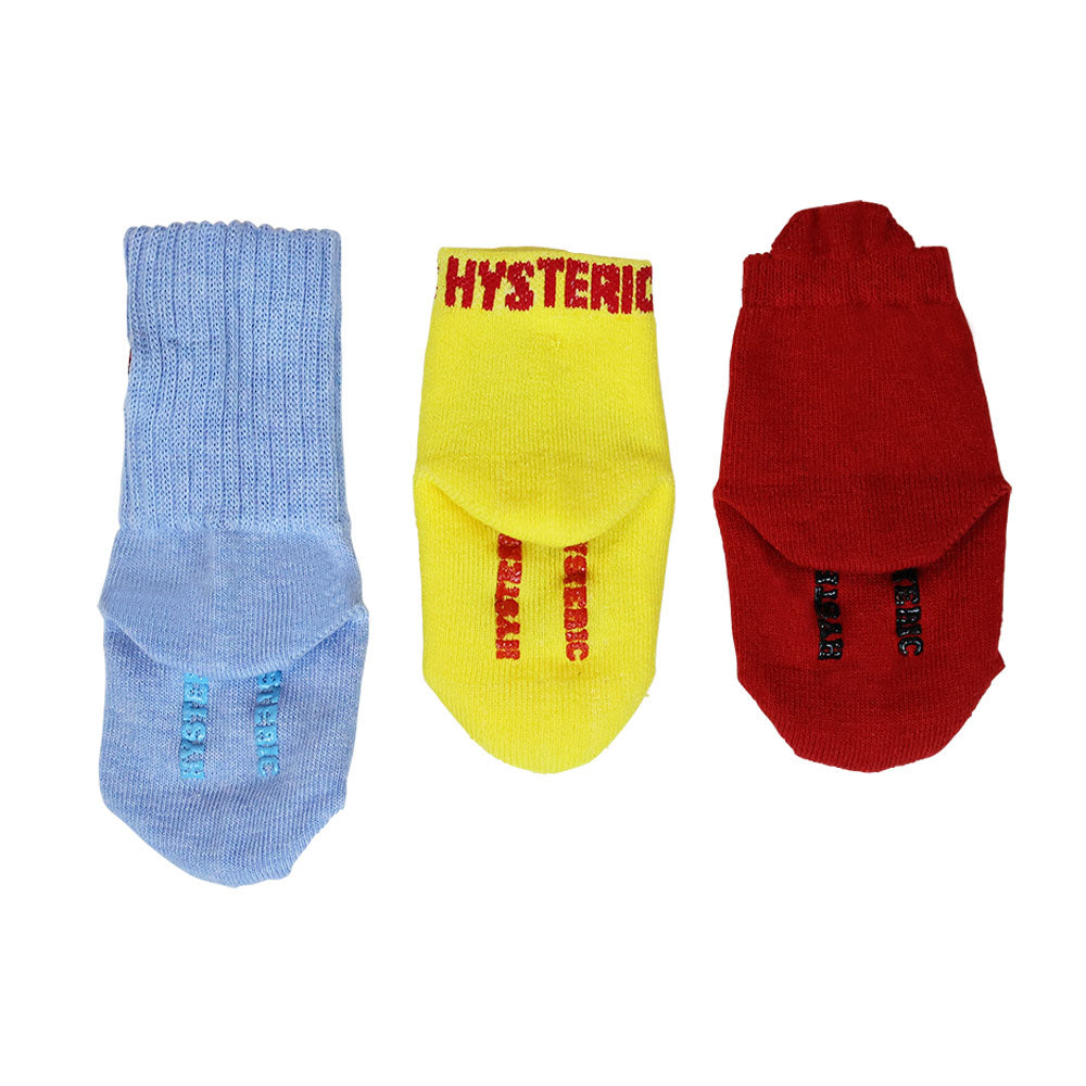 STANDARD MINI FACE ベビー3Pソックス