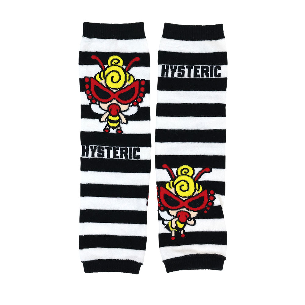 LITTLE BEE ボーダー レッグウォーマー