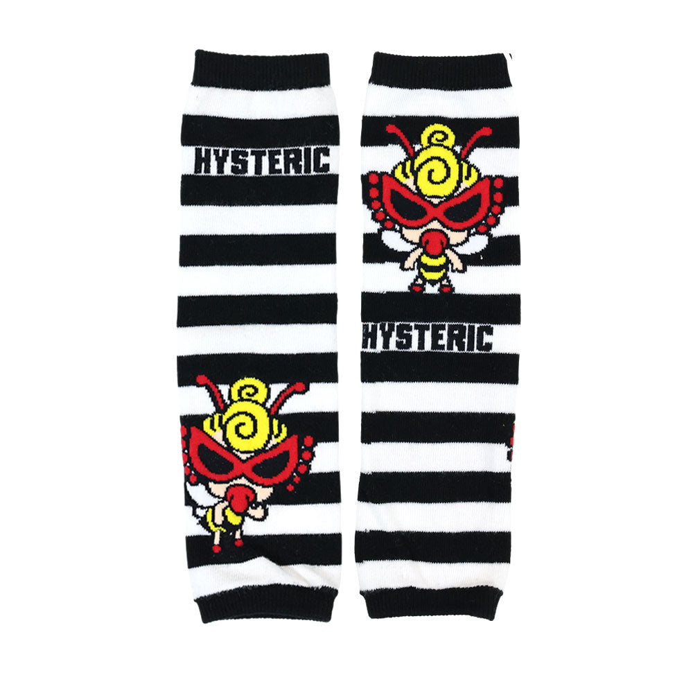 LITTLE BEE ボーダー レッグウォーマー