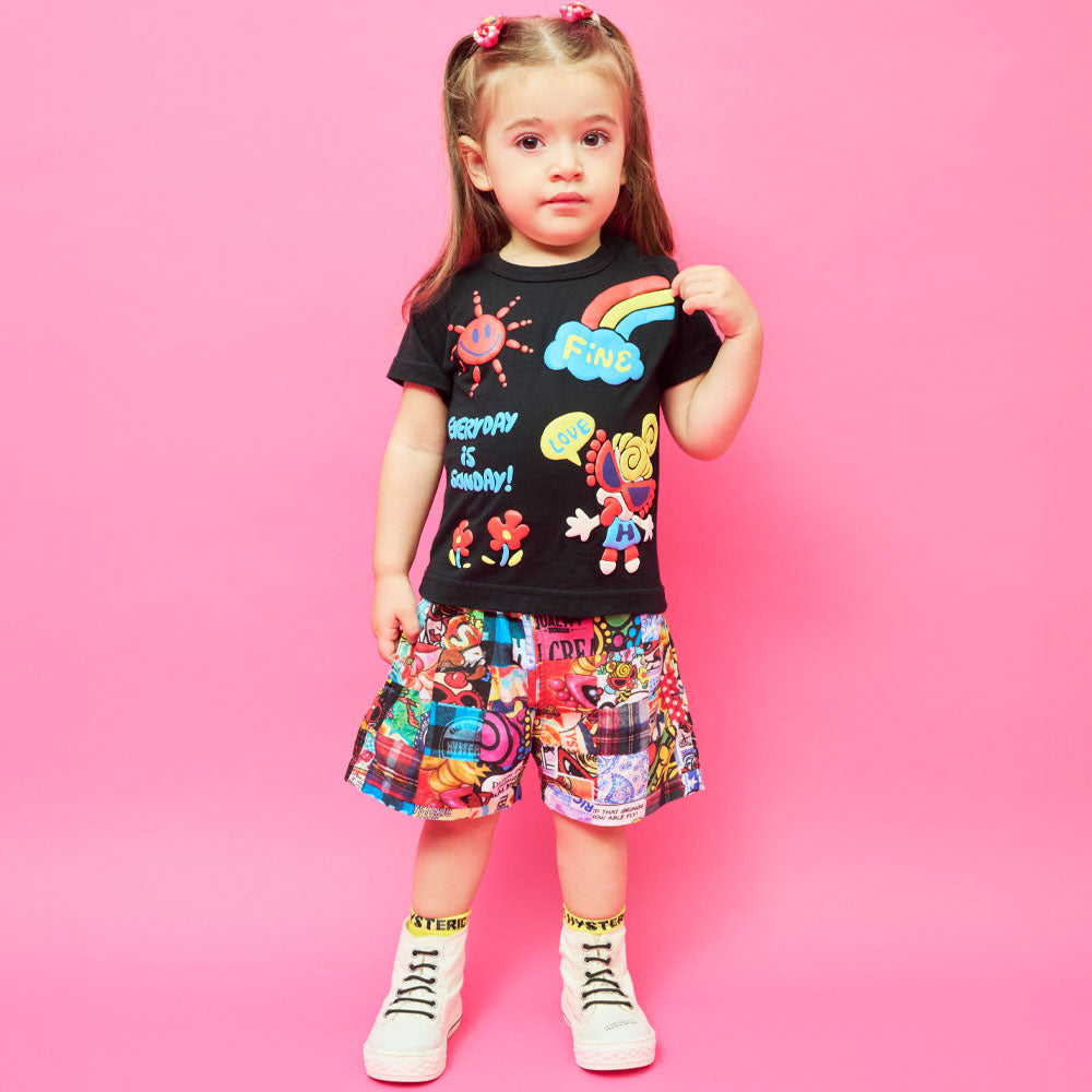 PUFFY PRINT HAPPY DAYS 半袖Tシャツ