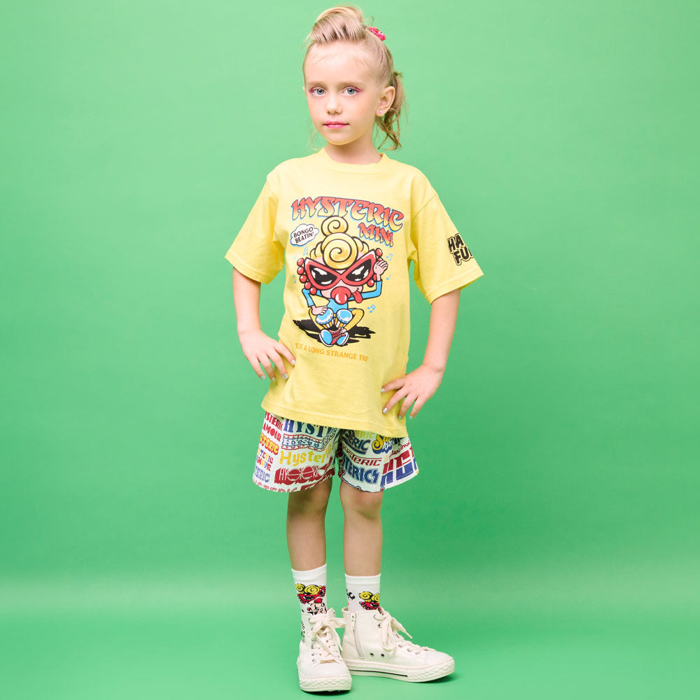 LOGO COLLAGE総柄 ハーフパンツ