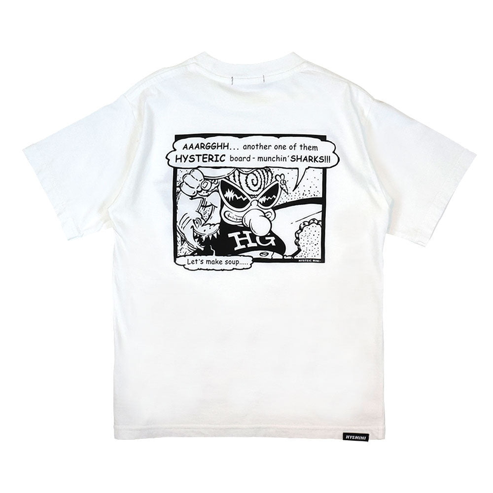 HYSTERIC キャラクター Tシャツ ホワイト SURF HARD 半袖Tシャツ – Hystericmini OnlineStore