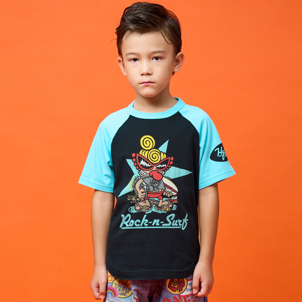 ROCK'N'SURF 半袖ラグランTシャツ
