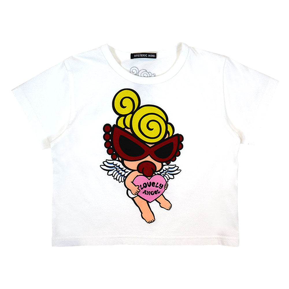 ANGEL MINI WITH A HEART ショート丈 半袖Tシャツ – Hystericmini