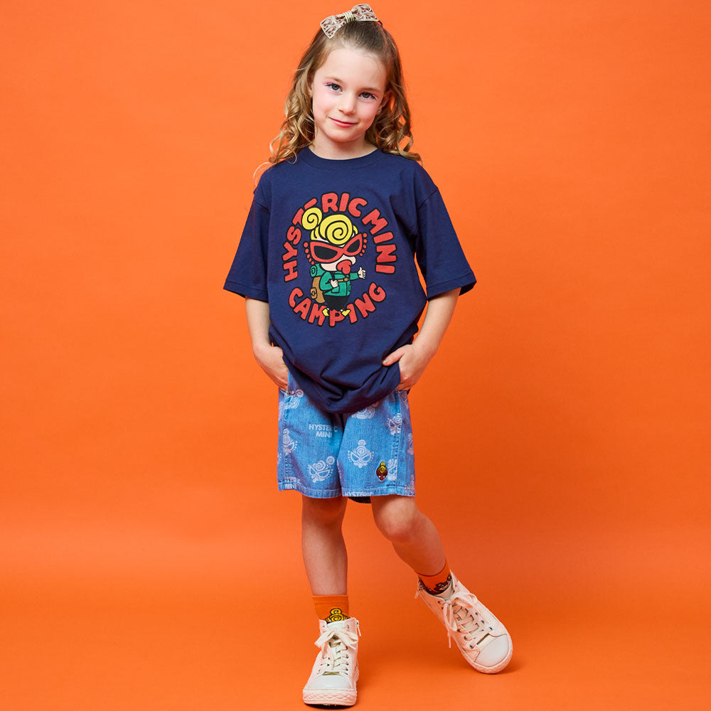 WALK WITH MINI&CAMP BEAR 半袖Tシャツ