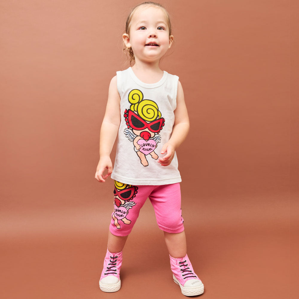 【3月予約商品】ANGEL MINI WITH HEART 5分丈レギンス