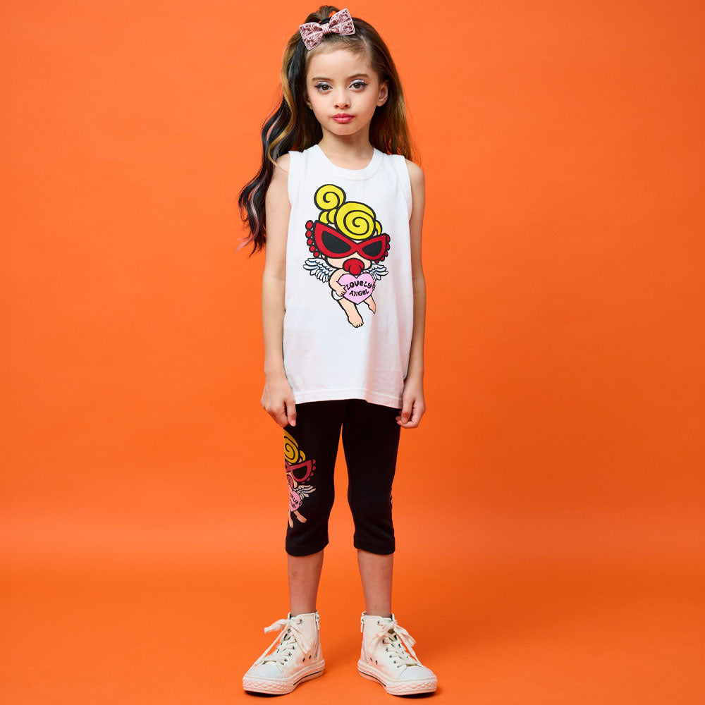 【3月予約商品】ANGEL MINI WITH HEART 5分丈レギンス