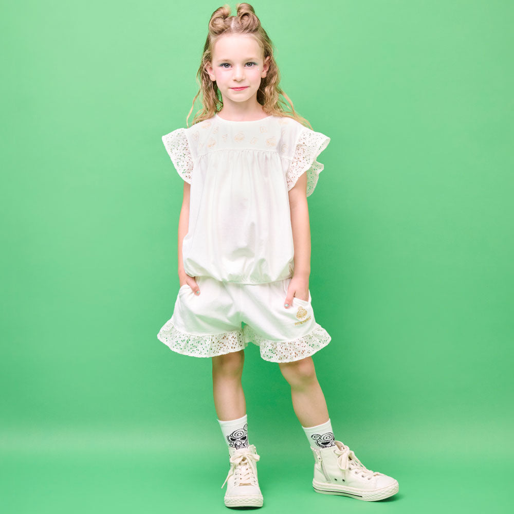 【3月予約商品】フリルレース付き ショートパンツ