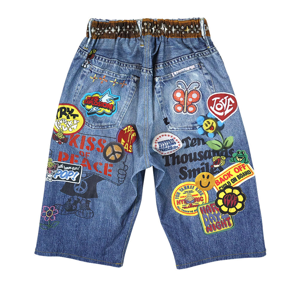 【3月予約商品】ハイテンションストレッチ Like a denim Viscotex ハーフパンツ