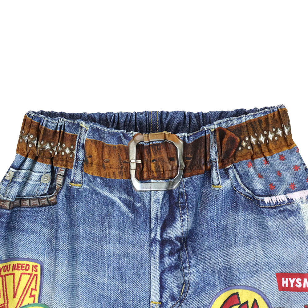 【3月予約商品】ハイテンションストレッチ Like a denim Viscotex ハーフパンツ