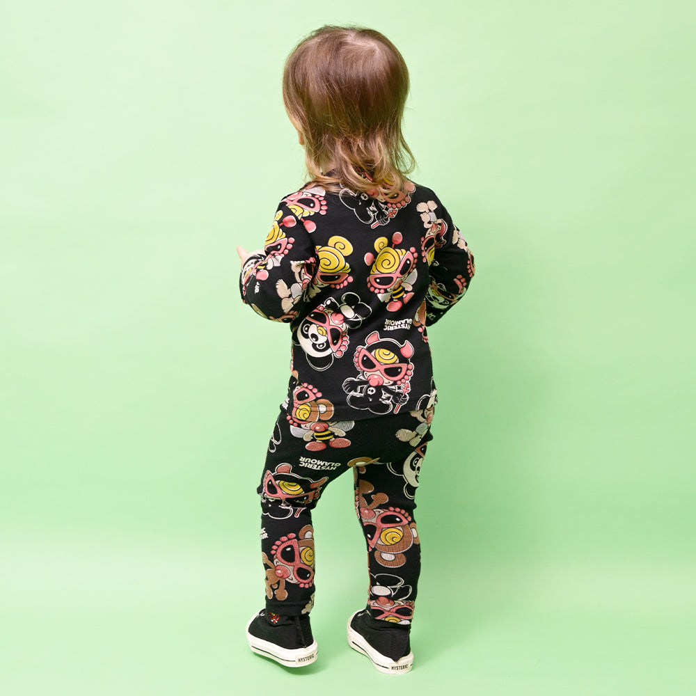 PLUMP MINI総柄 長袖Tシャツ