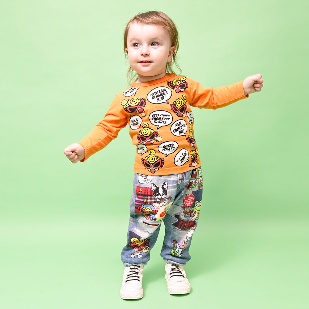 [7月予約商品]MINI FACE WITH SPEECH BALLOON 長袖Tシャツ