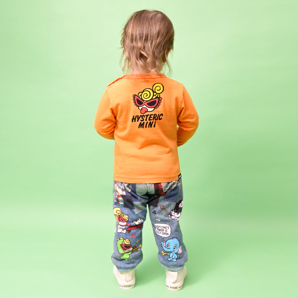 [7月予約商品]MINI FACE WITH SPEECH BALLOON 長袖Tシャツ
