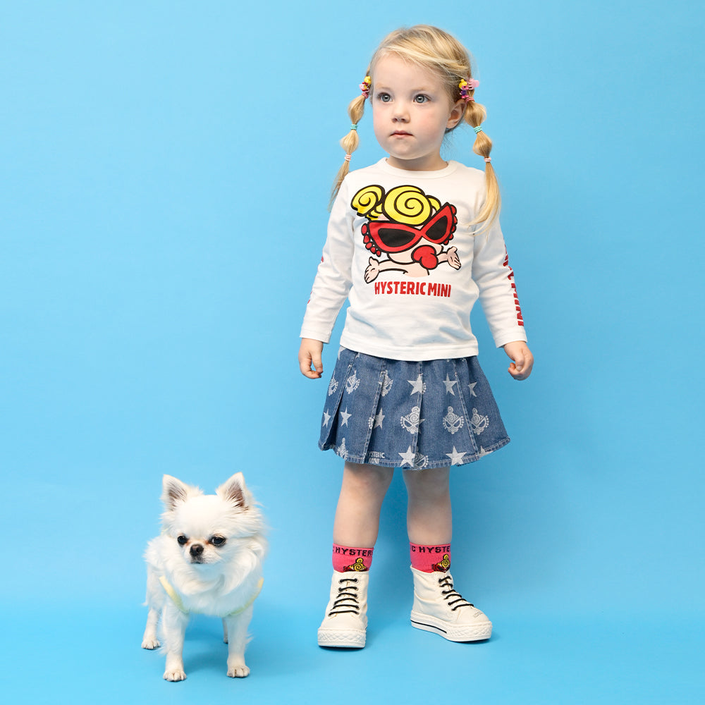 SAY HI! TO POP UP MINI 長袖Tシャツ