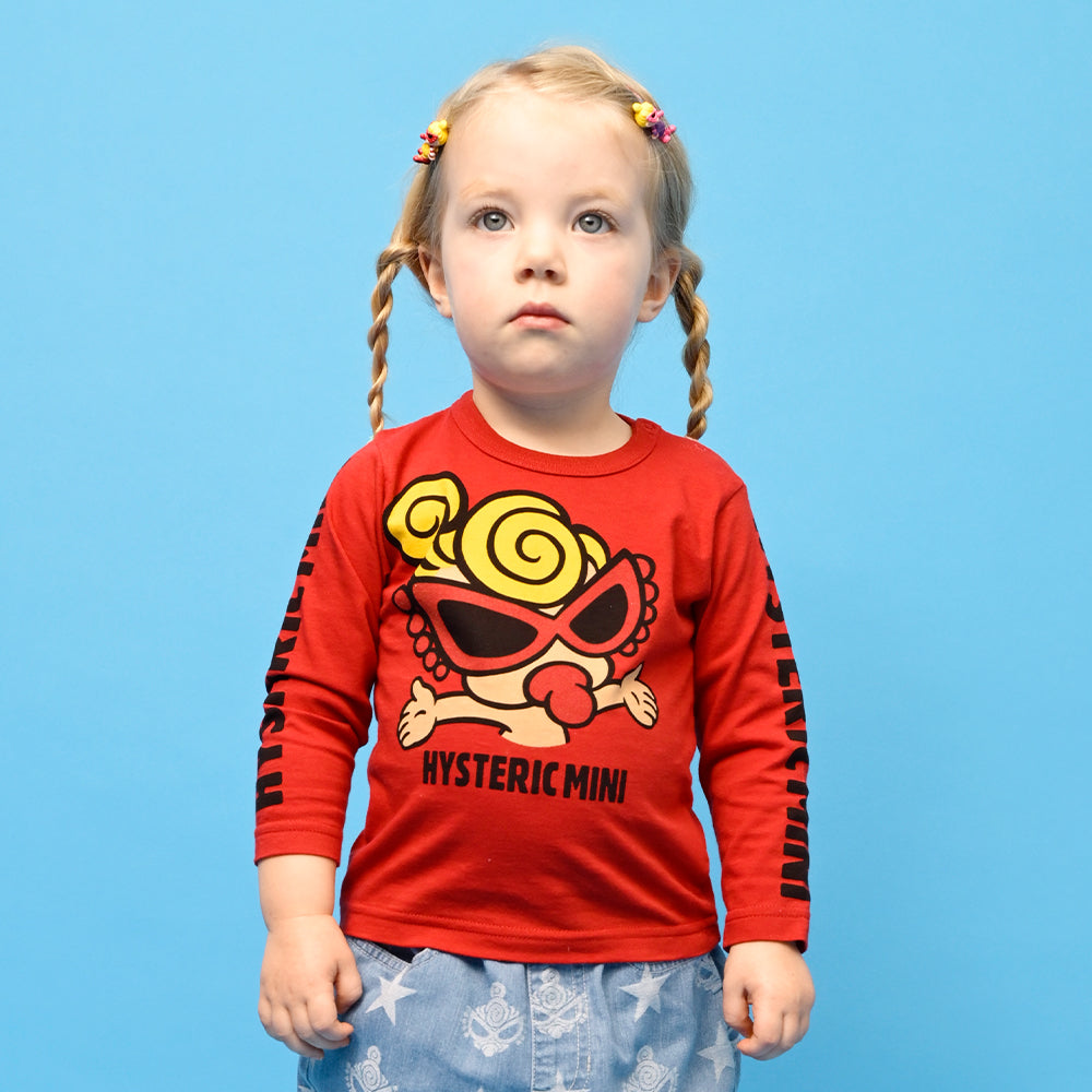 SAY HI! TO POP UP MINI 長袖Tシャツ