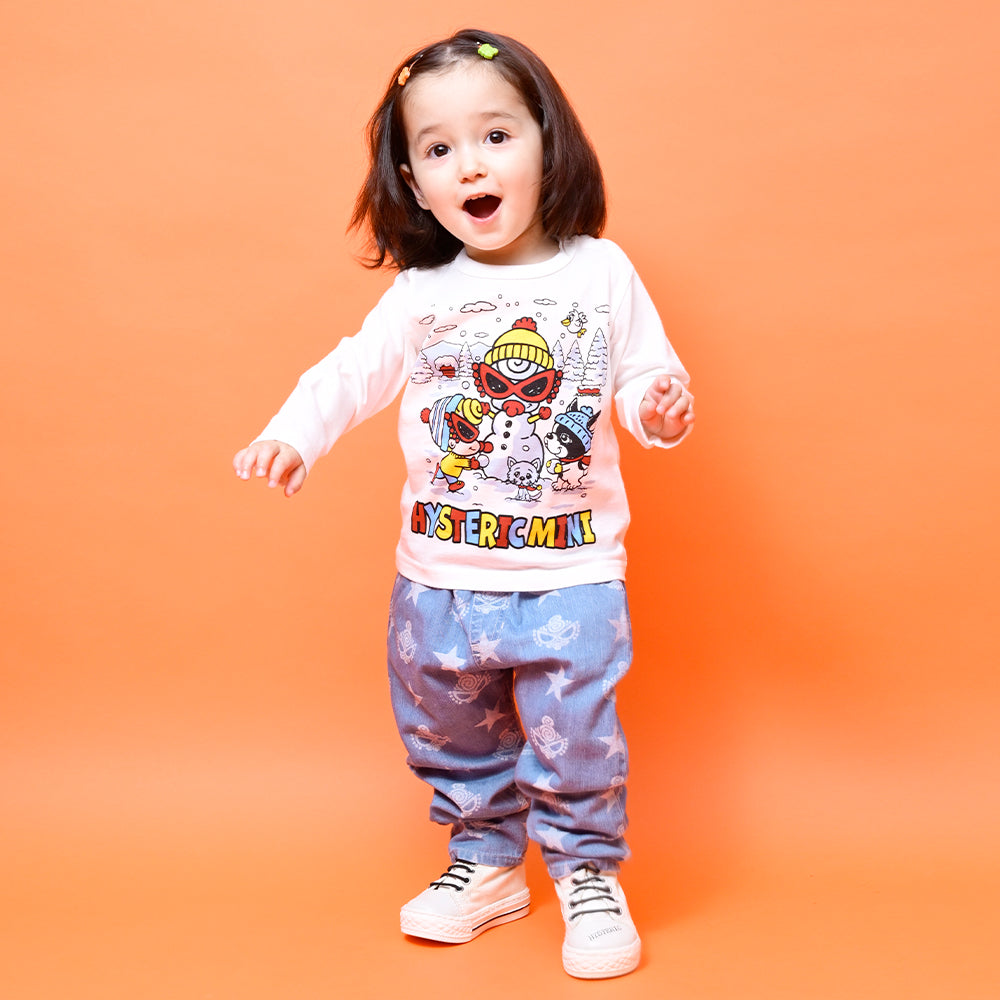 LET'S MAKE A SNOWMAN WITH J 長袖Tシャツ