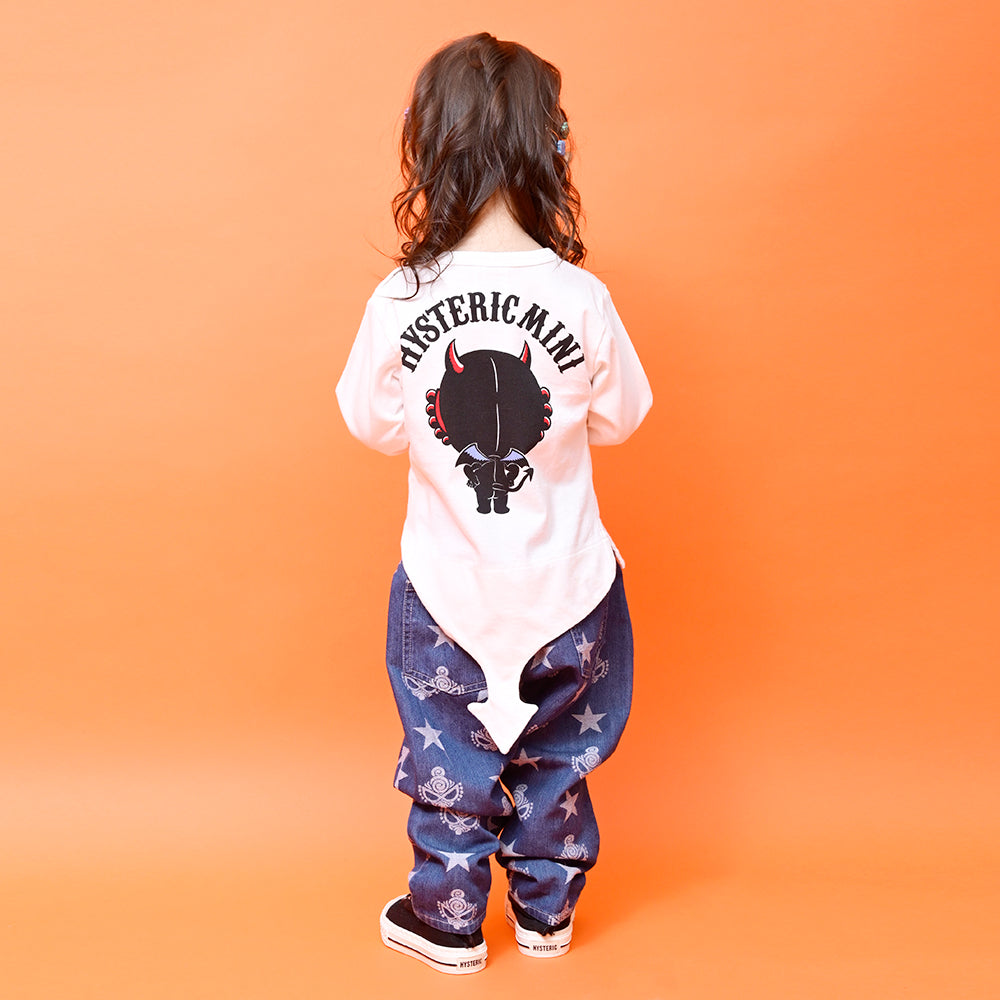 [8月予約商品]DEVILKIN しっぽ付き 長袖Tシャツ