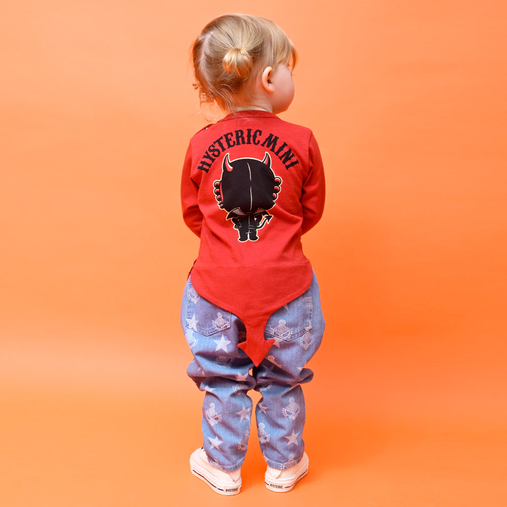 [8月予約商品]DEVILKIN しっぽ付き 長袖Tシャツ