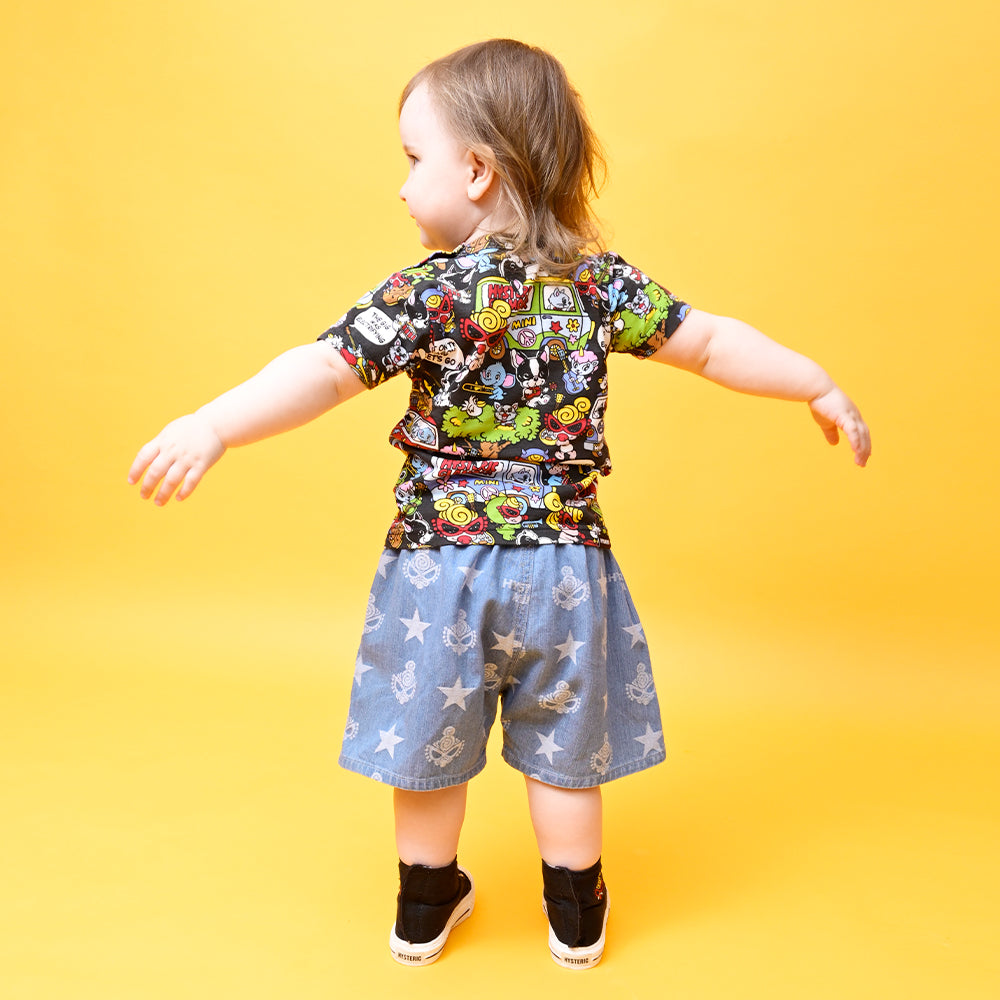 6月予約商品]BAND WAGON総柄 半袖Tシャツ – Hystericmini OnlineStore