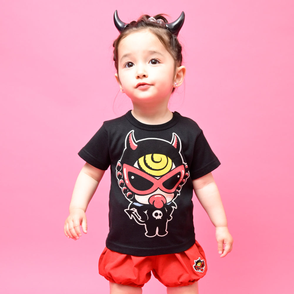 [6月予約商品]DEVILKIN 羽付き 半袖Tシャツ
