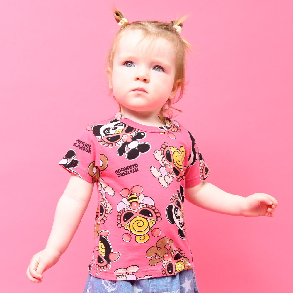 [6月予約商品]PLUMP MINI総柄 半袖Tシャツ