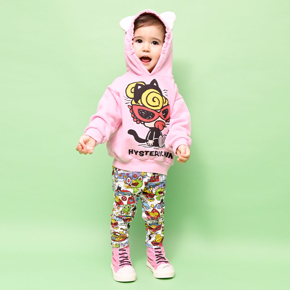 MEOW MINI 耳付き 裏毛パーカー
