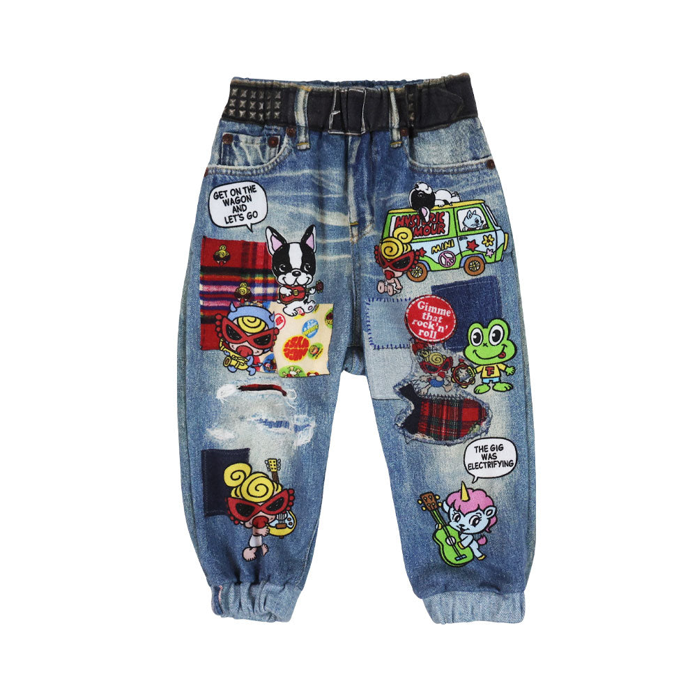 [7月予約商品]BAND WAGON Like a denim Viscotex 裏毛パンツ