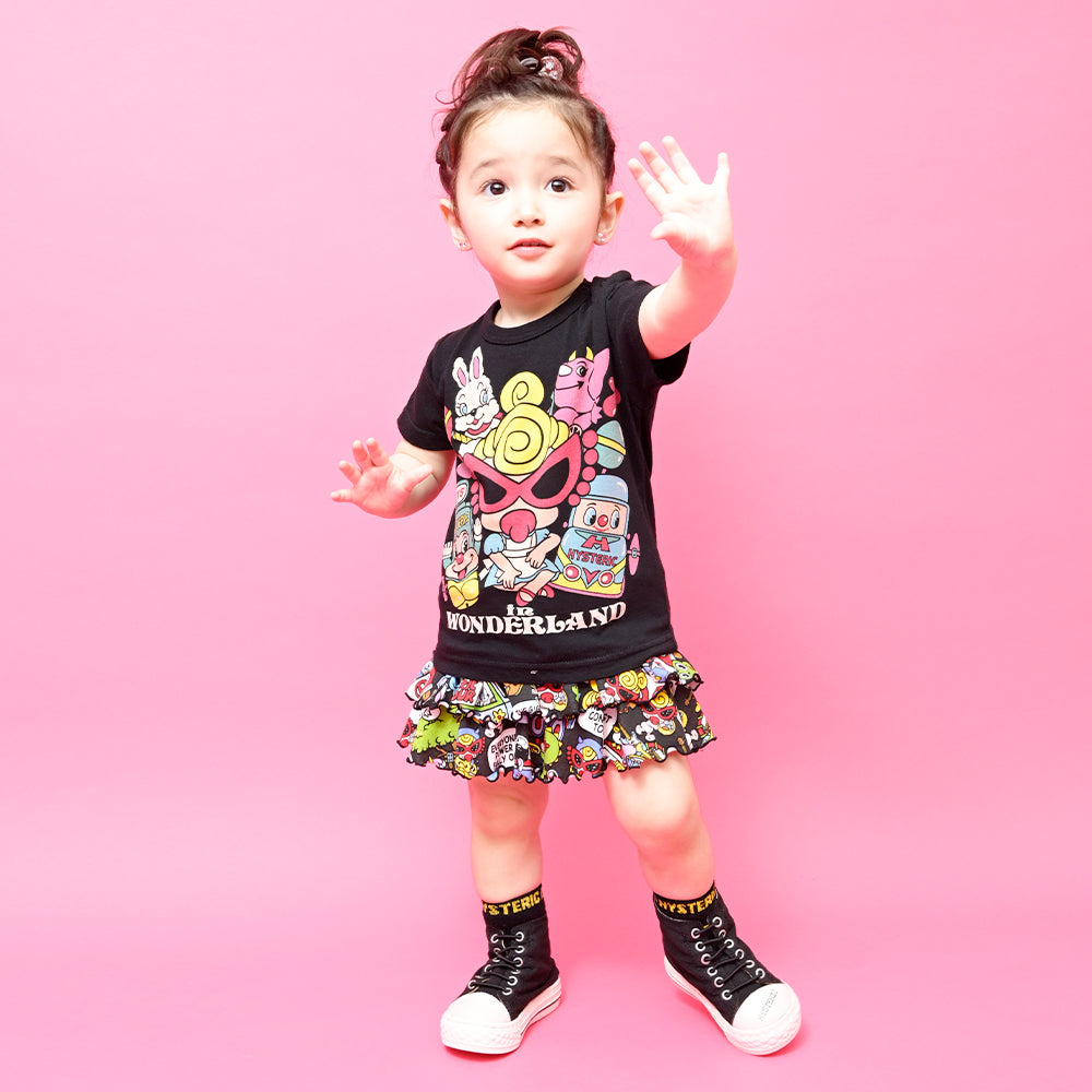 [6月予約商品]BAND WAGON総柄 インナーパンツ付き スカート