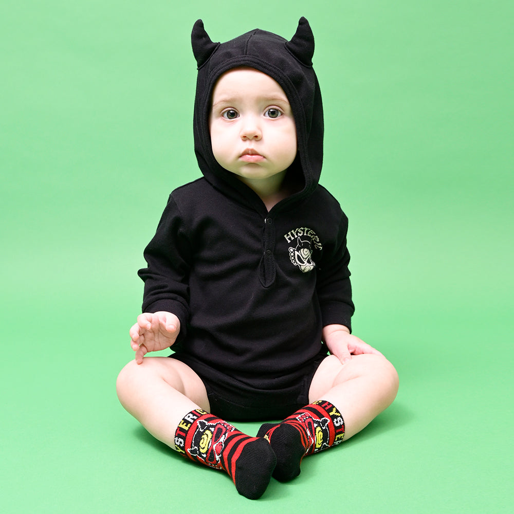 [6月予約商品]DEVILKIN しっぽ&つの付き 長袖ロンパース