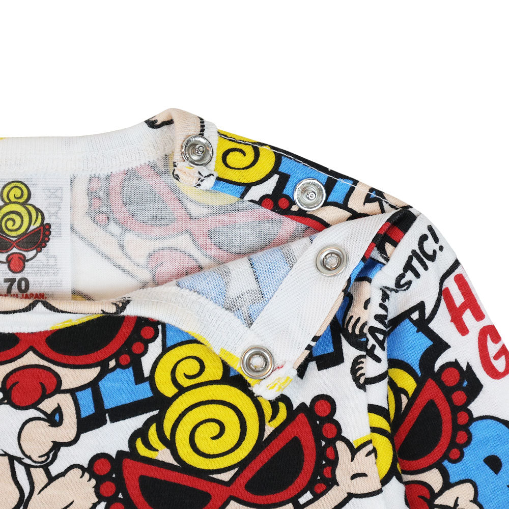 [7月予約商品]FANTASTIC! 総柄 長袖ロンパース セット