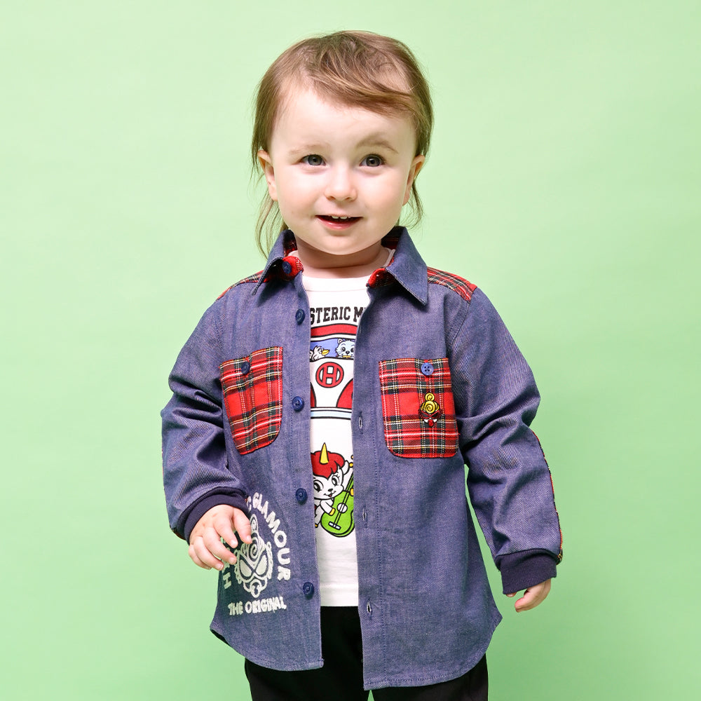 MINI FACE刺繍 DENIM シャツ – Hystericmini OnlineStore