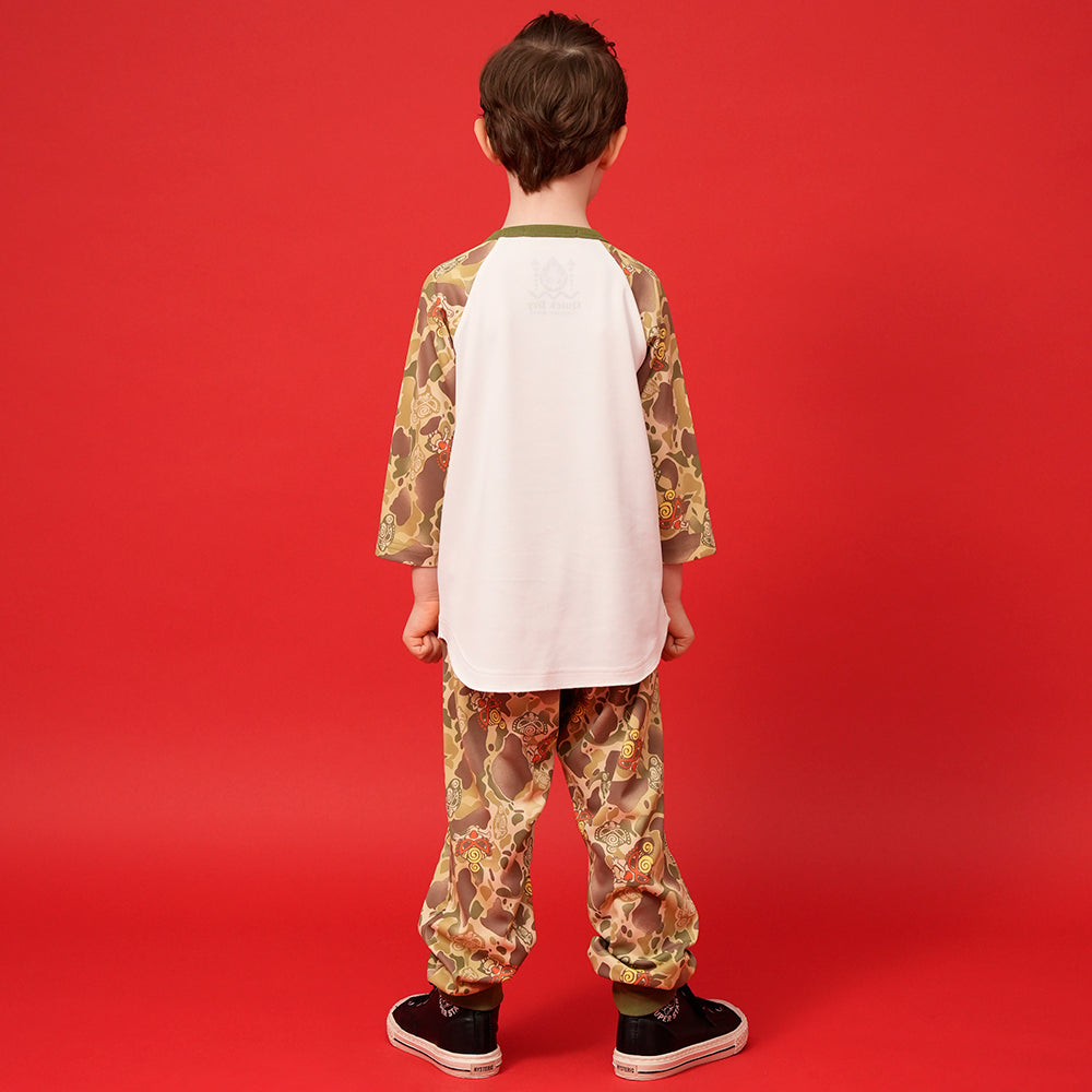 吸水速乾 DUCK HUNTER CAMO 7分丈 ラグランTシャツ