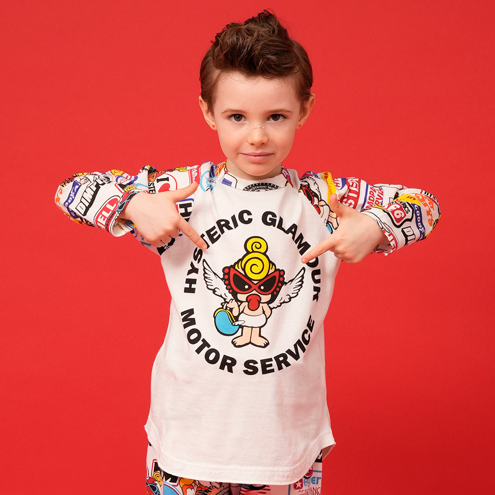MOTOR BABY ラグラン 長袖Tシャツ