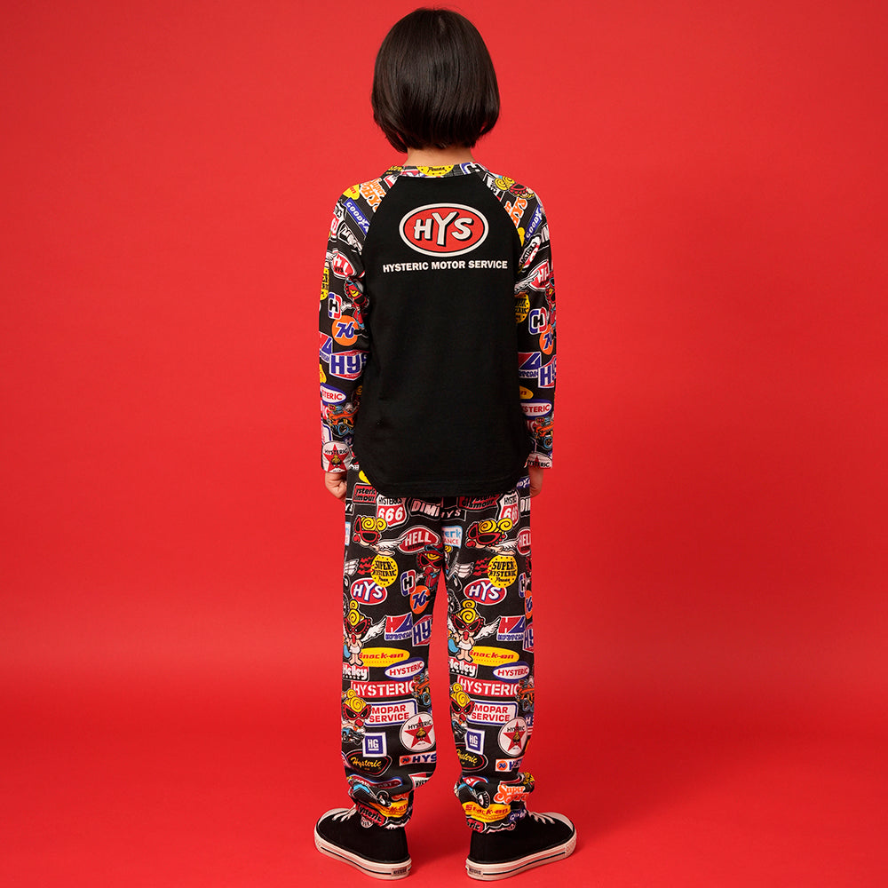 MOTOR BABY ラグラン 長袖Tシャツ