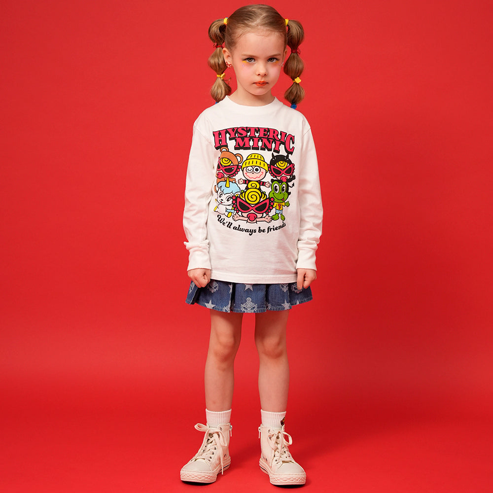 [7月予約商品]HYSTERIC MINI ALL STARS 長袖Tシャツ