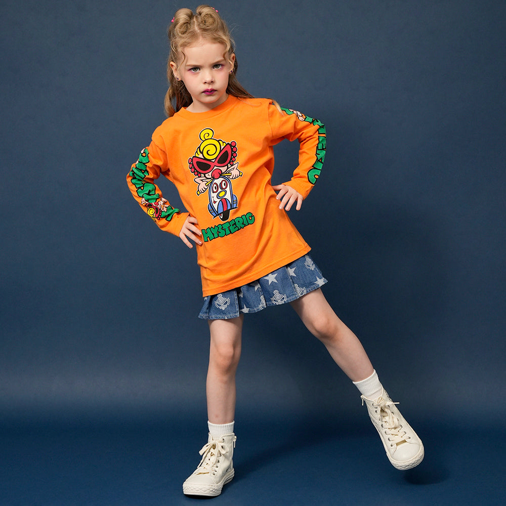 [7月予約商品]HIGH MINI STAR 長袖Tシャツ