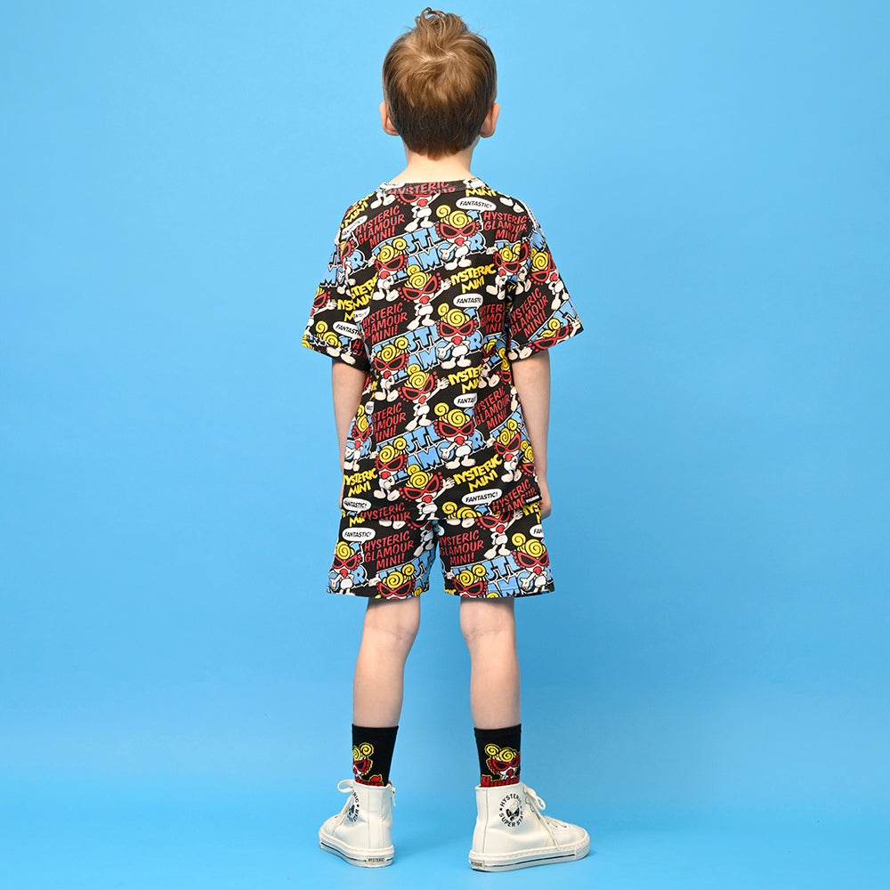 [6月予約商品]FANTASTIC!総柄 半袖Tシャツ