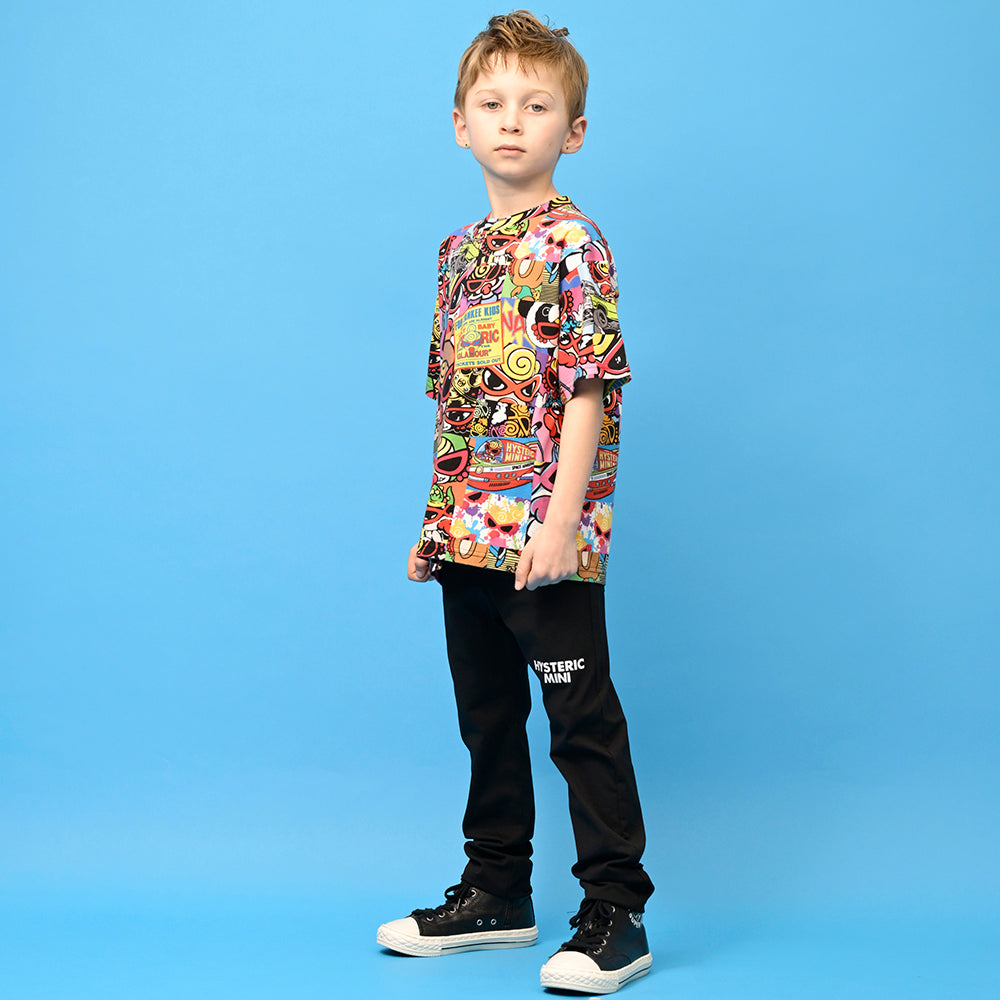 [6月予約商品]MINI MOTIFS COLLAGE総柄 Viscotex 半袖Tシャツ