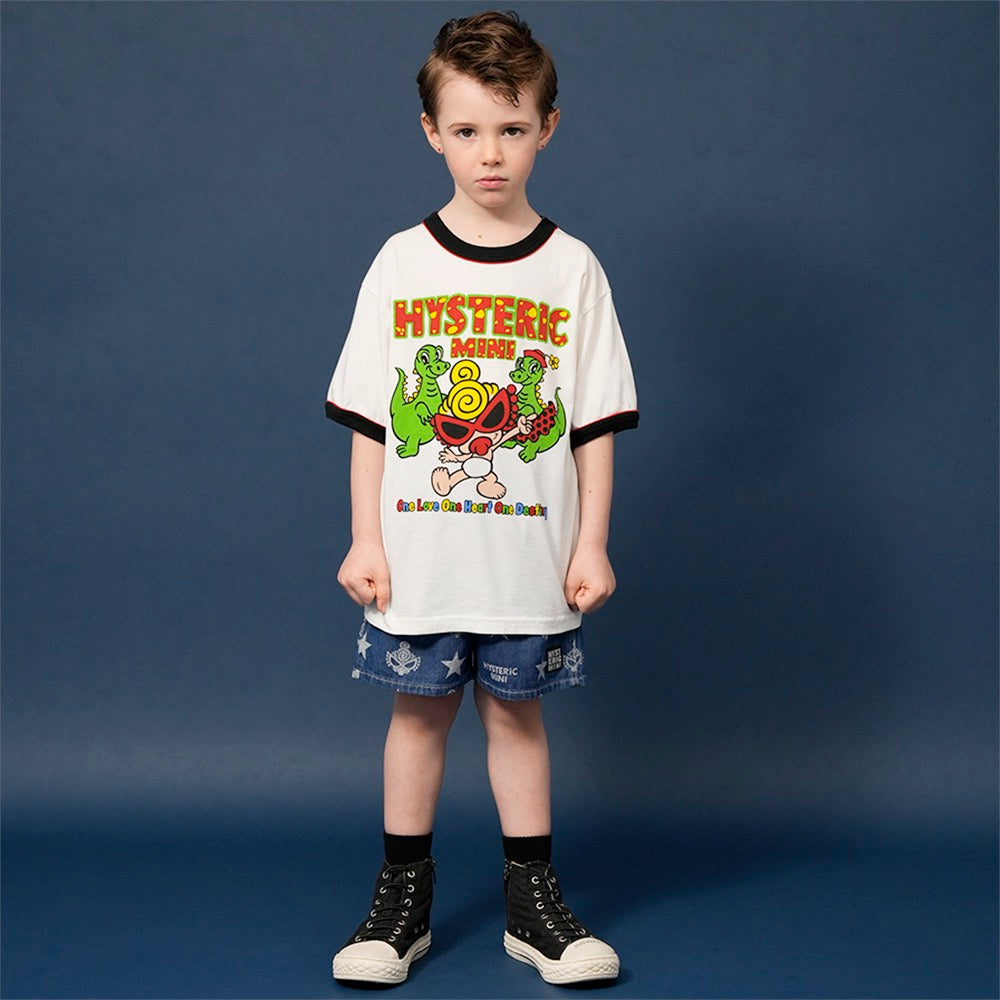 [6月予約商品]MINI WITH BOB&MARIE リンガーTシャツ