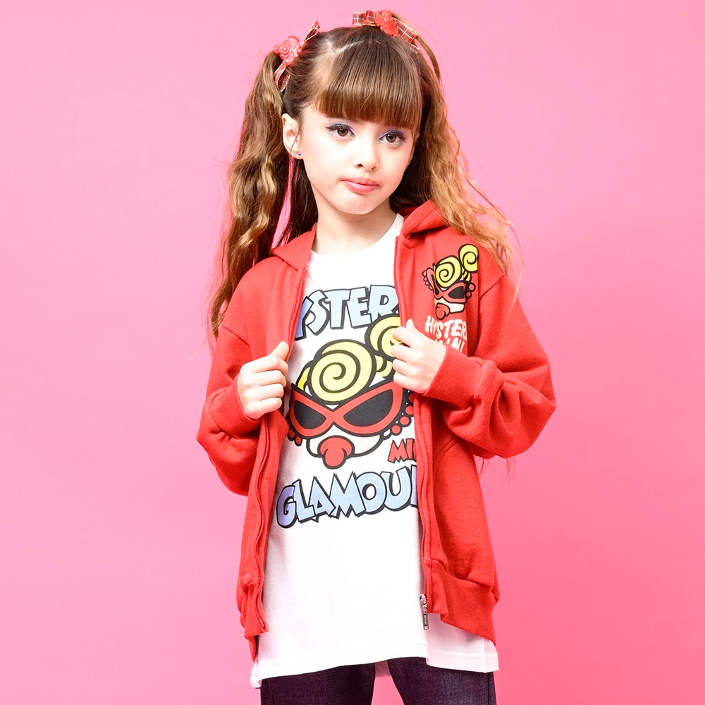 [6月予約商品]MINI FACE WITH SPEECH BALLOON 裏毛 パーカー