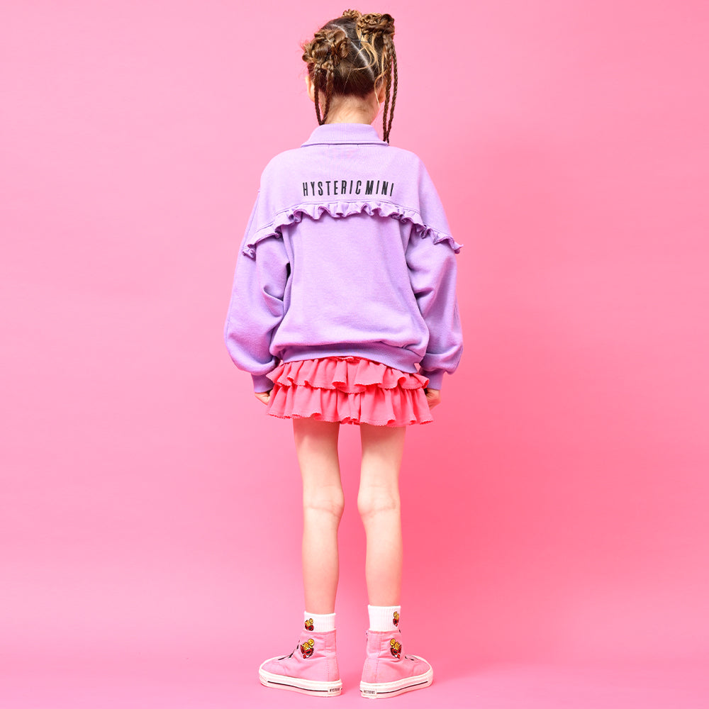 フリル付き MINI FACE 裏毛ブルゾン