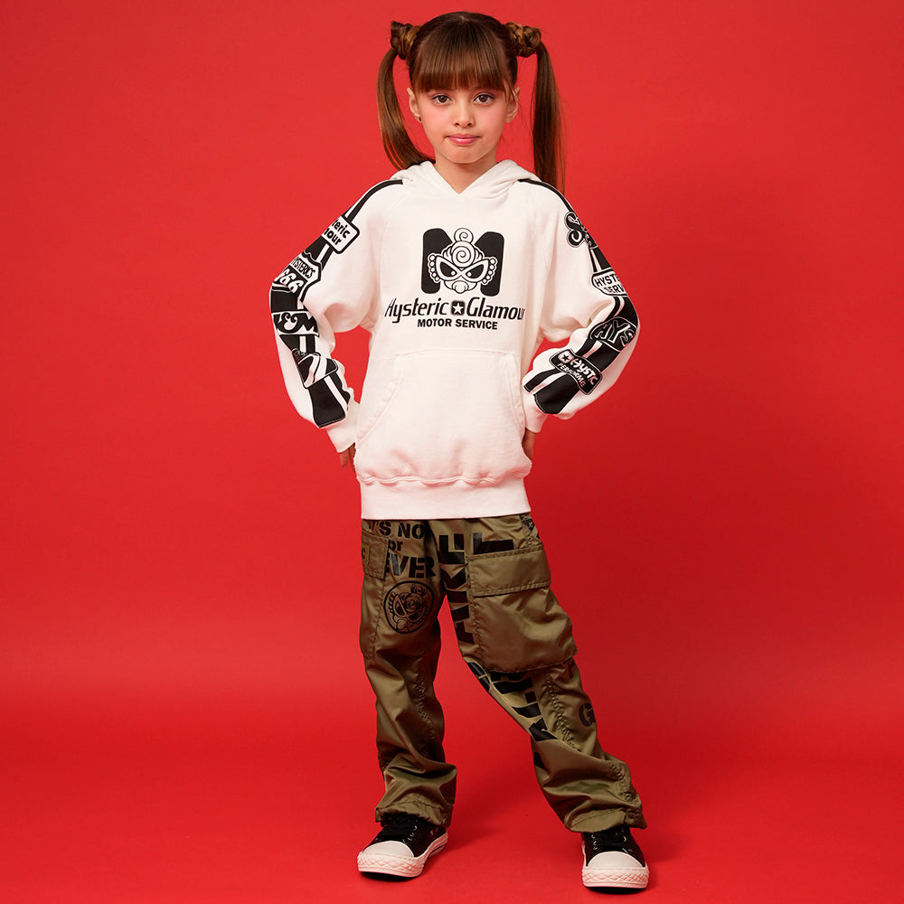 MOTOR BABY M LOGO 裏毛パーカー
